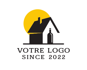 Red Wine - Wine Factory Property logo design