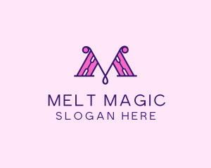 Stylish Feminine Company Letter M logo design