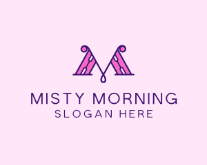 Stylish Feminine Company Letter M logo design