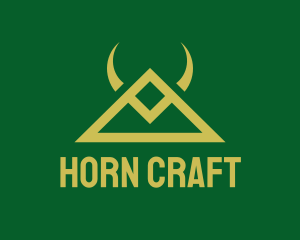 Gold Triangle Horns logo design