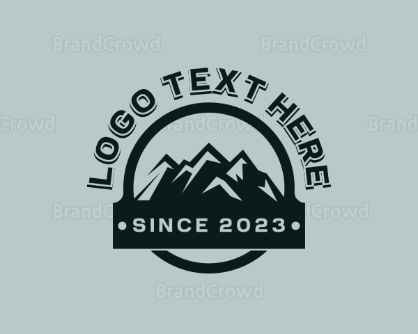 Mountain Peak Hiking Logo