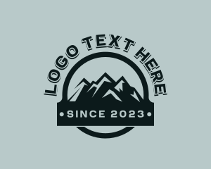 Trek - Mountain Peak Hiking logo design