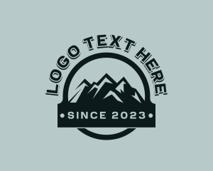 Mountain Peak Hiking Logo