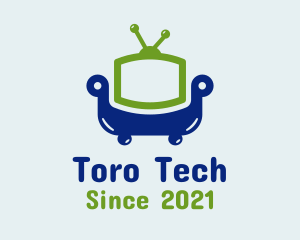 Tech Television Armchair logo design