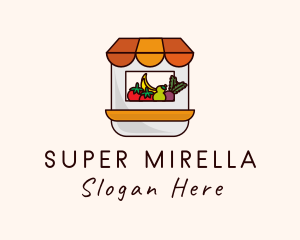 Fruit Vegetable Supermarket Logo