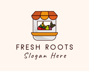 Radish - Fruit Vegetable Supermarket logo design