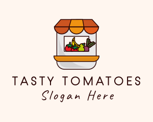 Fruit Vegetable Supermarket logo design