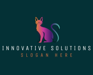 Digital Feline Cat Logo
