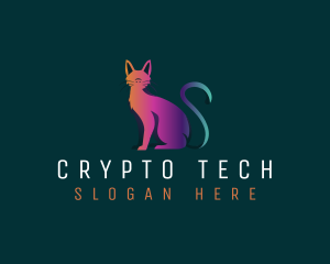 Digital Feline Cat logo design