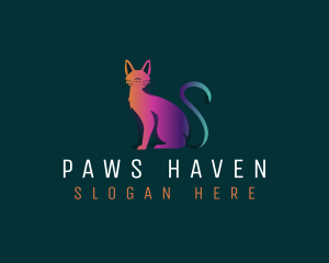 Digital Feline Cat logo design