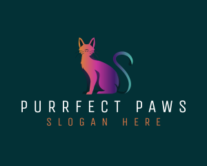 Digital Feline Cat logo design