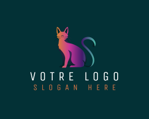 Wildcat - Digital Feline Cat logo design