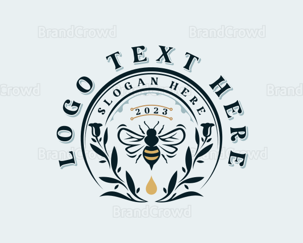 Organic Honey Bee Logo