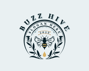 Organic Honey Bee logo design