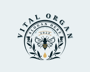 Organic Honey Bee logo design