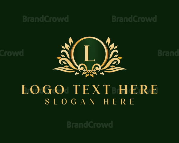 Ornament Floral Wreath Logo