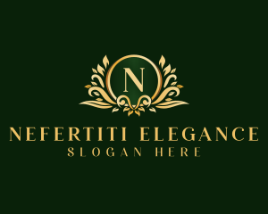 Ornament Floral Wreath logo design