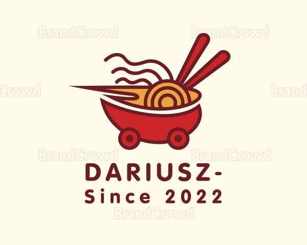 Ramen Bowl Food Delivery Logo