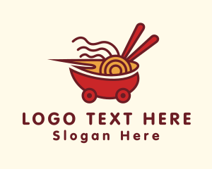 Ramen Bowl Food Delivery Logo