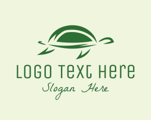 Zoo Animal - Simple Green Turtle logo design