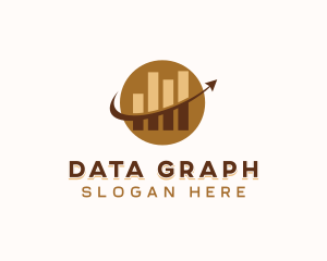 Analytics Graph Planet logo design