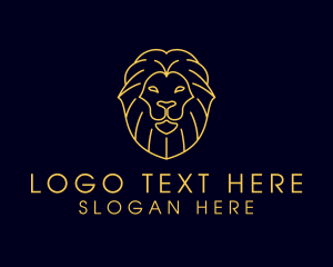 Felinology - Wild Lion Animal logo design