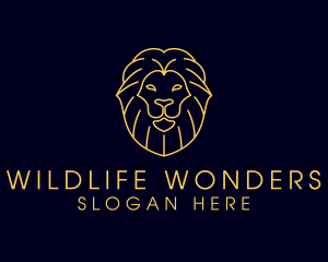 Zoology - Wild Lion Animal logo design