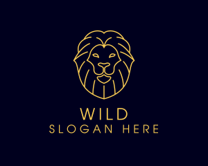 Wild Lion Animal logo design