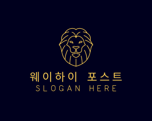 Wild Lion Animal logo design