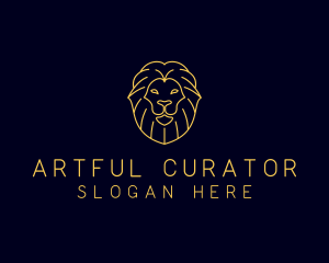 Wild Lion Animal logo design