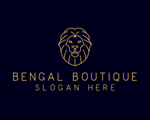 Wild Lion Animal logo design