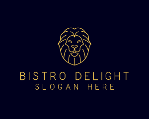 Wild Lion Animal logo design