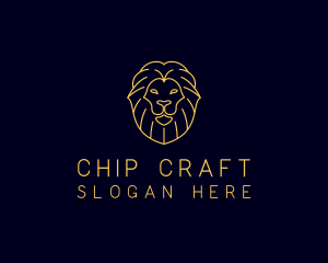 Wild Lion Animal logo design