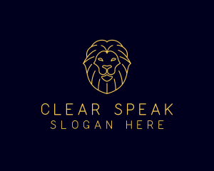 Wild Lion Animal logo design