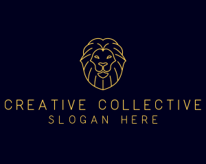 Wild Lion Animal logo design