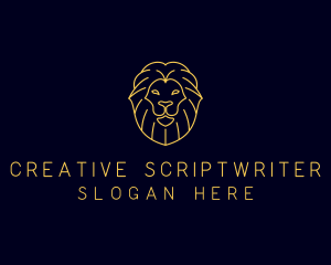 Wild Lion Animal logo design