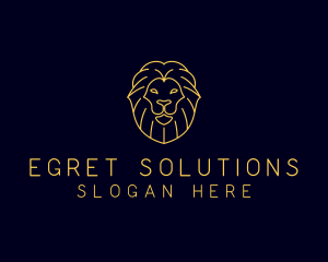 Wild Lion Animal logo design