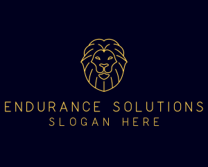 Wild Lion Animal logo design