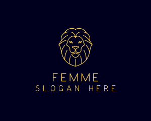 Wild Lion Animal logo design