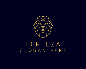 Wild Lion Animal logo design