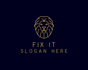 Wild Lion Animal logo design