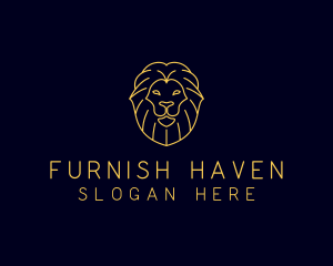 Wild Lion Animal logo design