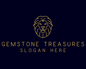 Wild Lion Animal logo design