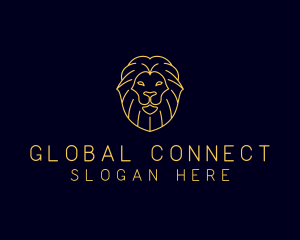 Wild Lion Animal logo design