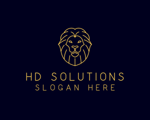 Wild Lion Animal logo design