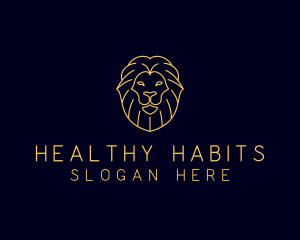 Wild Lion Animal logo design