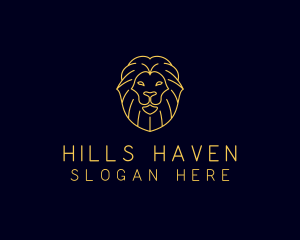 Wild Lion Animal logo design