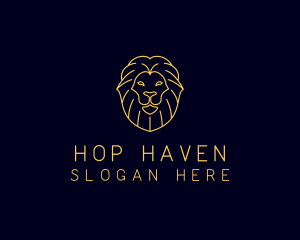 Wild Lion Animal logo design