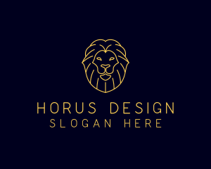 Wild Lion Animal logo design