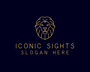 Wild Lion Animal logo design